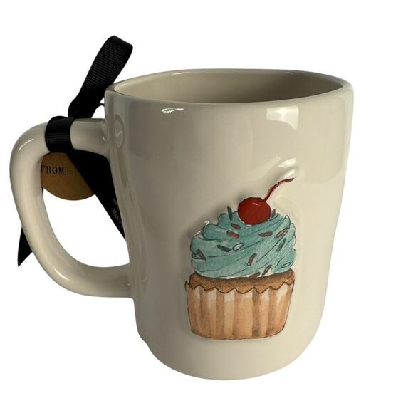 Rae Dunn CHEERS TO YOU‎ Birthday CupCake Double Sided Mug - Picture 2 of 5